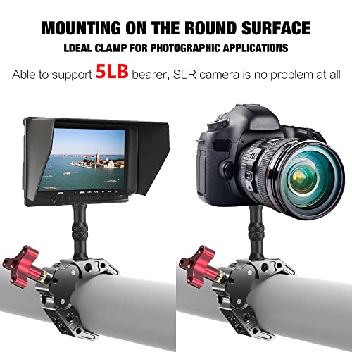 Super Clamp with 1/4&3/8 Standard Stud for Photo Video Studio
