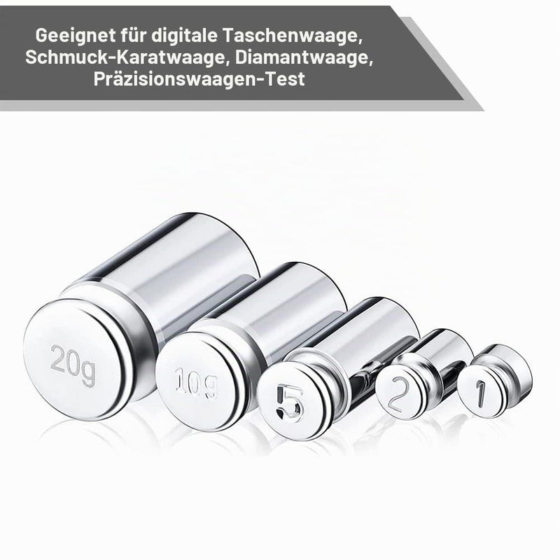 Calibration Weights Set, Measuring Weight, Calibration Weight, Calibration Weight, Calibration Weight, Calibration Weights, Calibration Weights, Calibration Weights, 1 g, 2 g, 5 g, 10 g, 20 g
