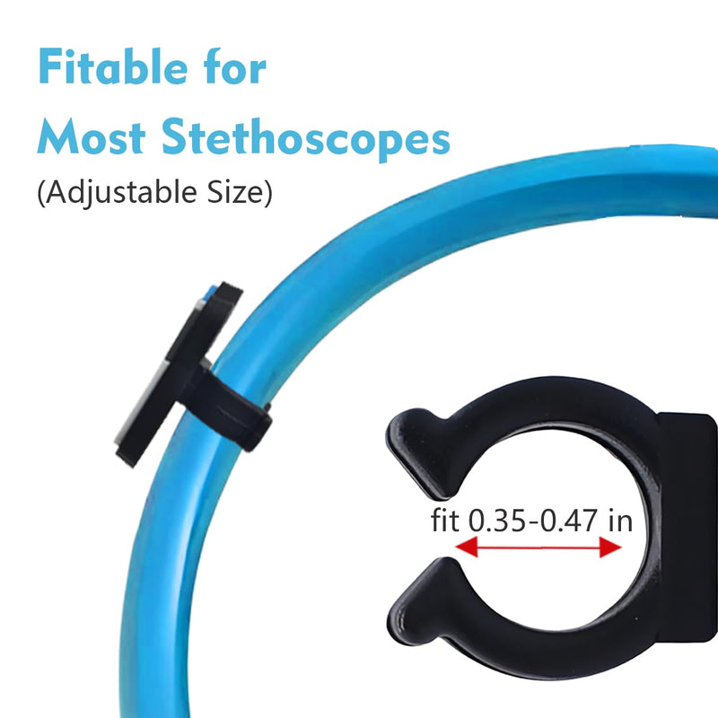 [Australia - AusPower] - 8 Pcs Cartoon Medical Stethoscope Charms for Nurses， Pediatric Stethoscope Real Working Charms Stethoscope Accessories for Doctors, Nurses, Clinicians and Home 