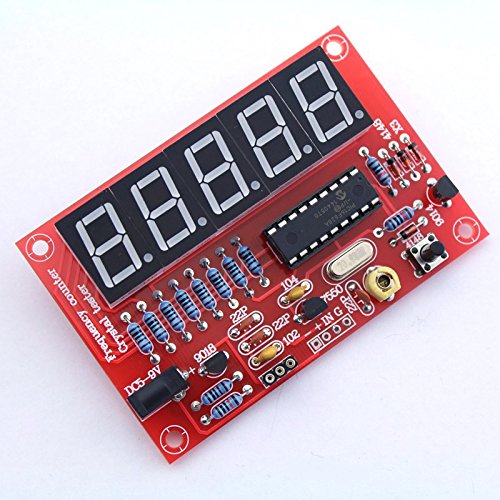 [Australia - AusPower] - 1 Pack Crystal Oscillator Tester 1Hz-50MHz Frequency Counter Tester Meter Cymometer Measurement Tester Module LED DIY Kit 1 Pack 