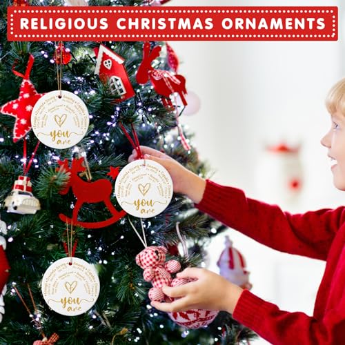 Barydat 9 Pieces Christmas Christian Ornaments Bible Hanging Ornament
