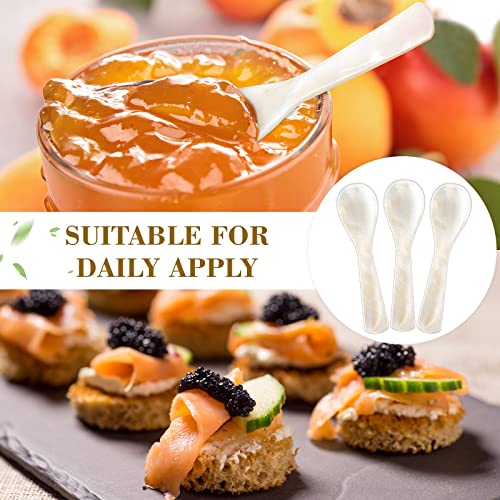 Geiserailie 24 Pieces Mother of Pearl Caviar Spoons Handcraft,3.55 Inch (Pack of 2) 48 3.55 Inch (Pack of 2)