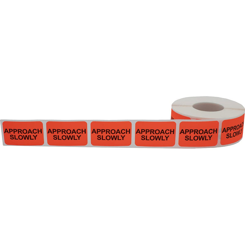 Approach Slowly Veterinary Labels 1 x 1.5 Inch 500 Total Stickers