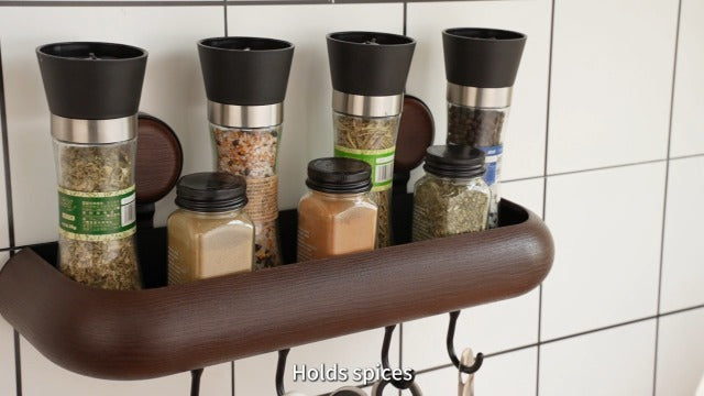 PureBox Shower Caddy Suction Cup Rust Proof Square Shelf 4 Removable Hooks