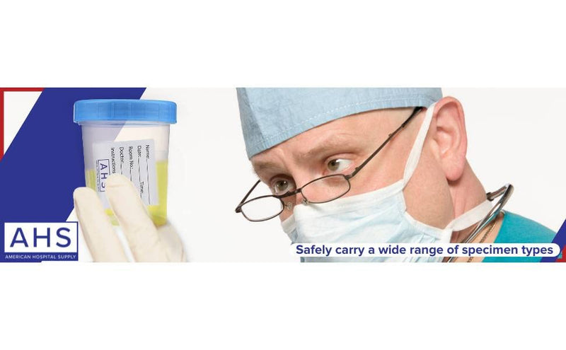 [Australia - AusPower] - AHS American Hospital Supply Sterile Specimen Cups | Sterile Urine Cups with Lids | Single-Use Urine Sample Containers with Screw On, Leak-Resistant Lid, (Pack of 10) 4 Oz. Pack of 10 