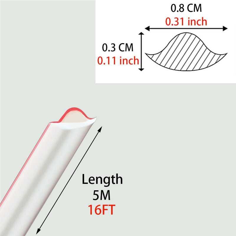 [Australia - AusPower] - Flexible Quarter Round Molding Self Adhesive,Peel and Stick Waterproof Molding Trim Caulk Strip for Wall Edge Corner,Ceilings Edge,Cabinet Edge,Tile Countertop Edge,Window Door Frame (White) White 