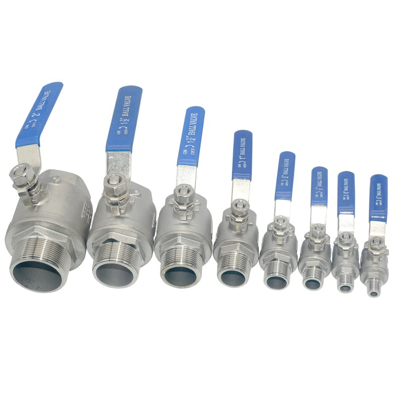 [Australia - AusPower] - Full Port Ball Valve Male x Female S304 Stainless Steel Heavy Duty for Water, Oil, and Gas,1000WOG (1inch) 1inch 