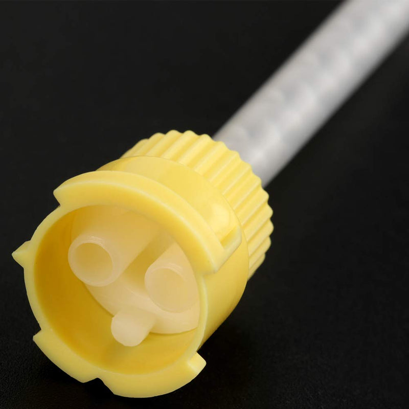 ciciglow Mixing Tip, 50pcs 70mm Disposable Silicone Mixing Tip 4.2mm 1:1
