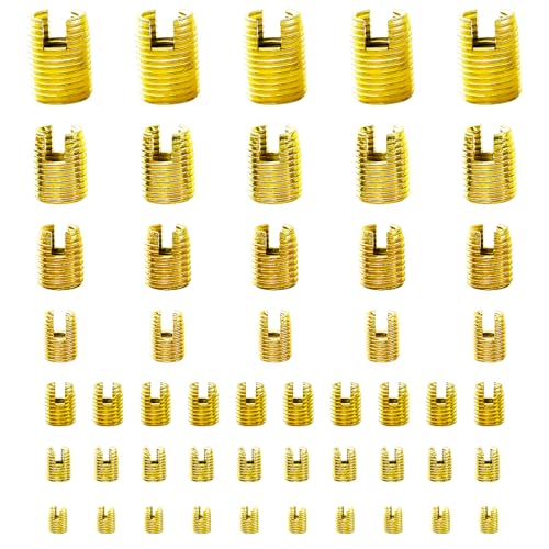 Flylin stainless steel self-tapping thread insert set, M3-M12, 50 pieces