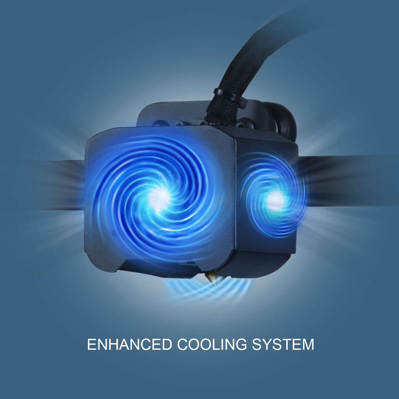 Longer New Dual Blower Kit, Longer 3D Printer lk1 lk4 lk4 pro lk5 pro Cooling Fan 5010 Compatible with alfawise u20 u30 pro
