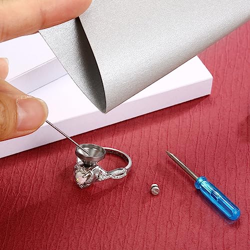 Sariel Heart Cremation Ring for Ashes - 925 Sterling Silver Opal Urn Keepake Rings Memorial Jewelry for Women White 8
