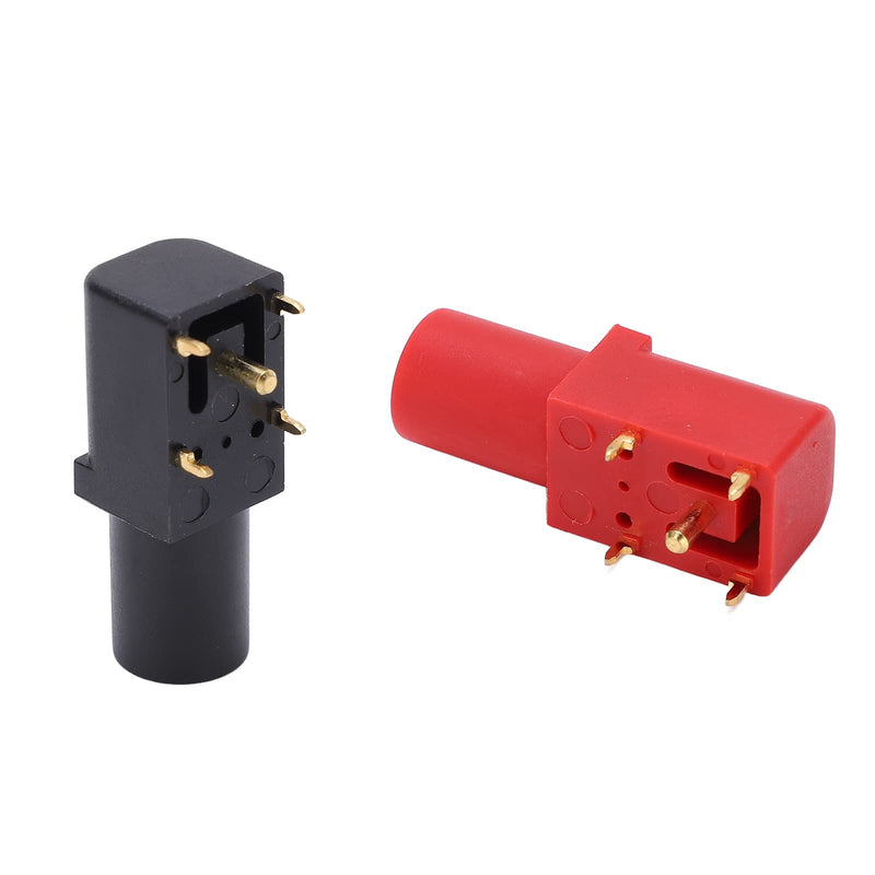 [Australia - AusPower] - 2Pcs 4mm Right Angle PCB Banana Sockets Plated Plug for Circuit Testing 2 Pack Solderable Banana Jacks for Electrical Connections 