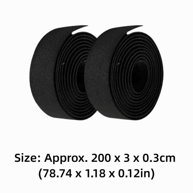 2 Sets Bike Handlebar Tape – Anti-Slip EVA Cycling Grip Wrap with End Plugs, Shock-Absorbing Rubber Sponge for Road, Gravel & Mountain Bike Drop Bars