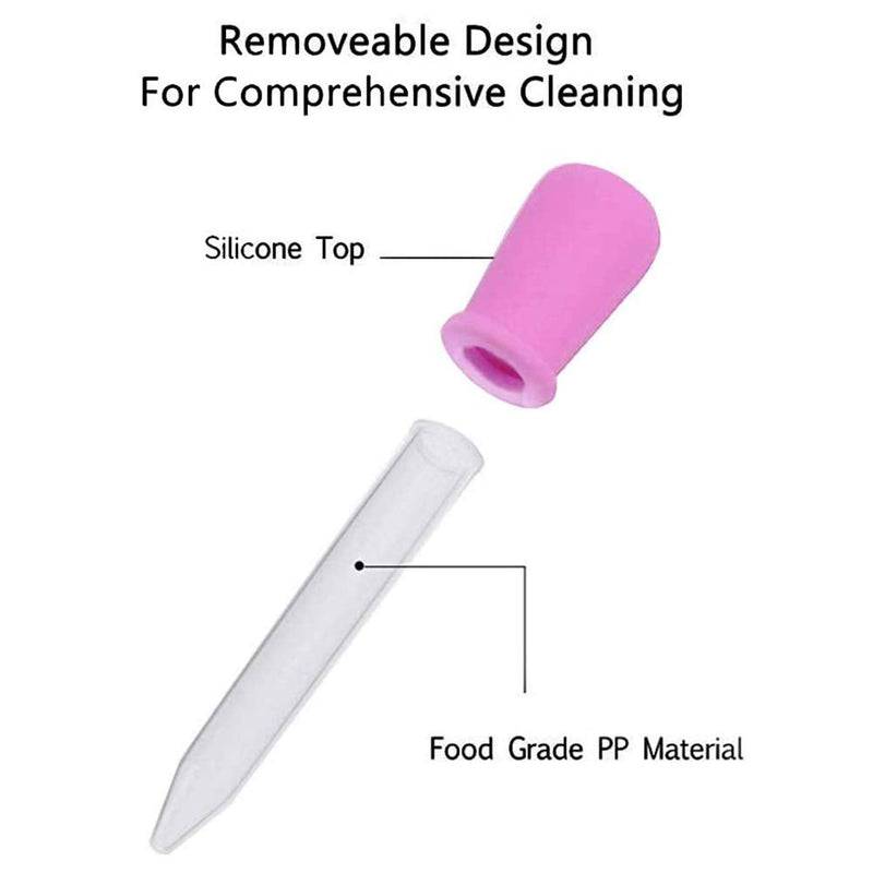 [Australia - AusPower] - 5ml Liquid Droppers Medicine Silicone and Plastic Pipettes Eye Dropper with Bulb Tip for Kids Candy Molds (8 Pack) 