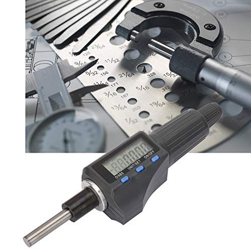[Australia - AusPower] - Digital Micrometer Head 0.001mm 0-25mm Electronic Micrometer Head Support Unit Convert Micrometer High Precision Measuring Tool 