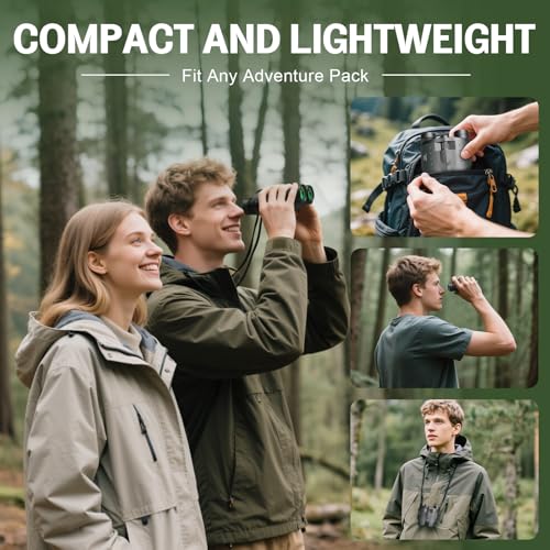 25x32 Compact High Power Binoculars for Adults Bird Watching