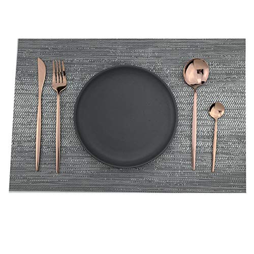 24-Piece Silverware Set - 18/10 Stainless Steel Reusable Utensils Forks Spoons Knives Set, Mirror Polished Cutlery Flatware Set, Great for Family Gatherings & Daily Use (6 set, Copper)