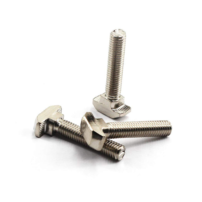 [Australia - AusPower] - M6x25 T Slot Bolt Carbon Steel Hammer Head Bolt for 3030 Series T Slot Aluminum Extrusion European Standard (30 Pieces) 3030 M6x25 