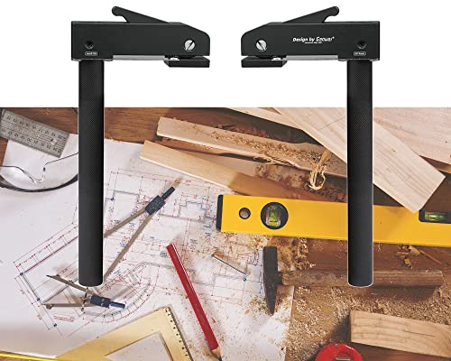 2 Pieces Extra Large Holding Clips Quick Acting Retaining Clamp Adjustable Quick Fix Clip Aluminum Alloy Banquet Top Quick Clamps for Wood Carving Routing Grinding (19mm) L 19 mm