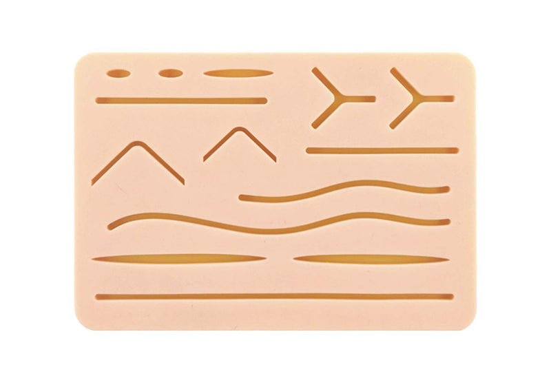 Medarchitect Upgraded Large 3 Layer Suture Pad with Wounds for Practice Sewing - Not Easy to Separate, Tear or Tear Small Specially designed for simulation training of medical students
