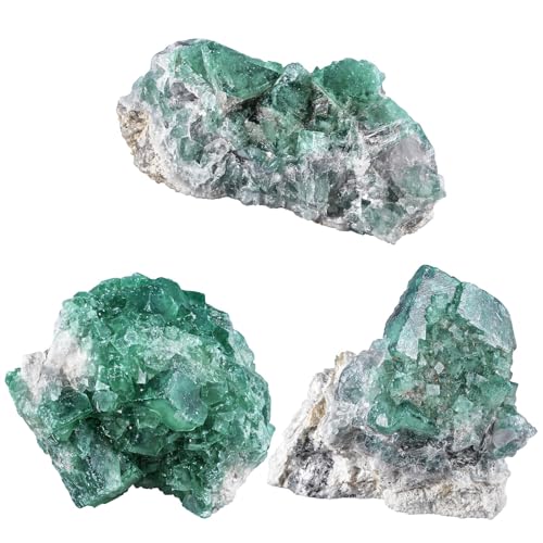 Rockcloud Natural Fluorite Crystal Geode Cluster Irregular Mineral 0.22 lb 0.22-0.44 lb