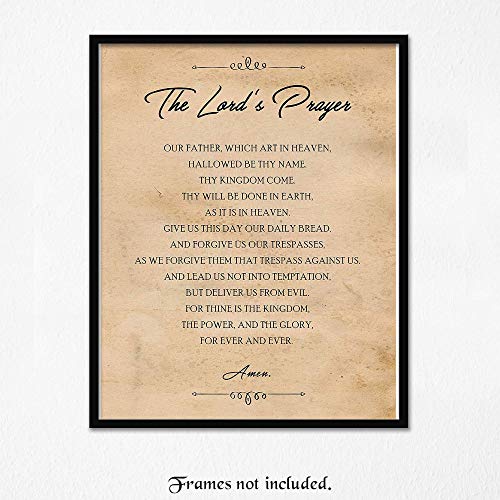 The Lords Prayer Inspirational Quote Prints, 1 (11x14) Unframed Photos