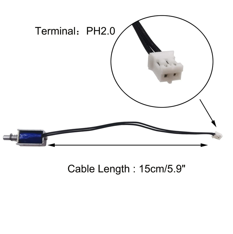 [Australia - AusPower] - 2PCS Mini Push Pull Linear Solenoid Electromagnet 3mm Stroke DC 3V~5V 6? 0.5A~0.83A Open Frame Mini Frames Actuator Electric DC Magnet Solenoid DS-0420S 