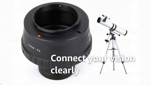 T2-M4/3 Telescope Adapter Ring, 1.25inch Metal Telescope Mount Adapter Ring for for M4/3 Camera.