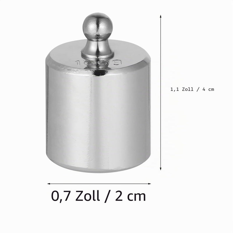 ULTECHNOVO Calibration Weights Set of 3 100 g Gram Scale Weights Made of Chrome-plated Steel for Electronic Scales Accessories for Scales Calibration and Testing in the Laboratory