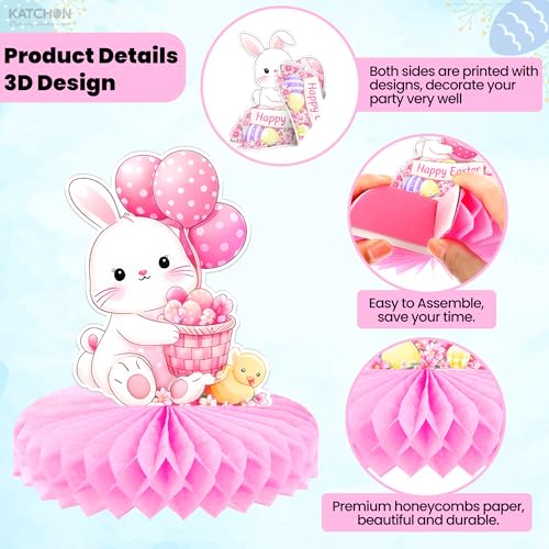 KatchOn Easter Centerpieces for Tables, Pack of 12 Pink