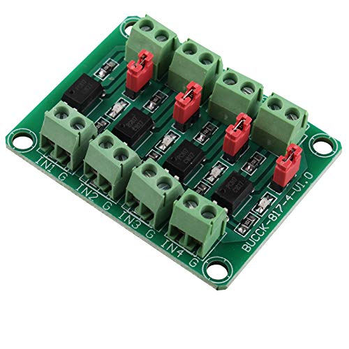 PC817 4-Channel Optocoupler Isolation Board Voltage Converter Adapter Module 3.6-30V Driver Photoelectric Insulated Module PC 817