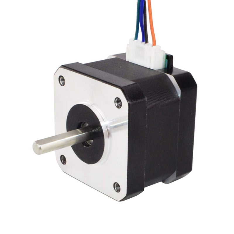 [Australia - AusPower] - Nema 17 Pancake Stepper Motor 45.33oz-in 34mm 1.2A Bipolar 1.8 Degree 4-Lead for 3D Printer XYZ Axis CNC Extruder 1.3" body length 45oz-in holding torque 