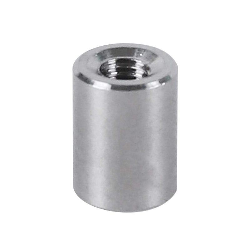[Australia - AusPower] - Pack of 20 - M4 Round Connector Nuts, 304 Stainless Steel Coupling Nut 10 mm/0.39 inch Length Outside Diameter 8 mm / 5/16 inch 