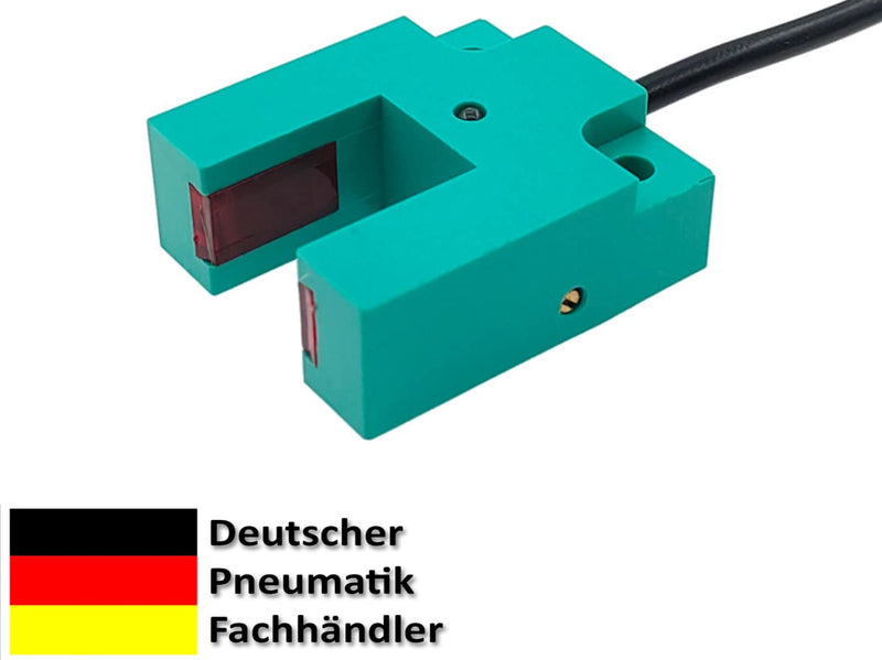 Fork Light Barrier 6 to 36 Volt NO PNP Detection Range 15 mm U-Photoelectric Light Sensor (15 mm - PNP NO) 15 mm - PNP NO