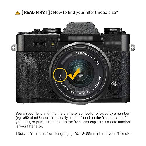 JJC 52mm ND Filter ND2-2000 VND Variable Neutral Density Adjustable Fader