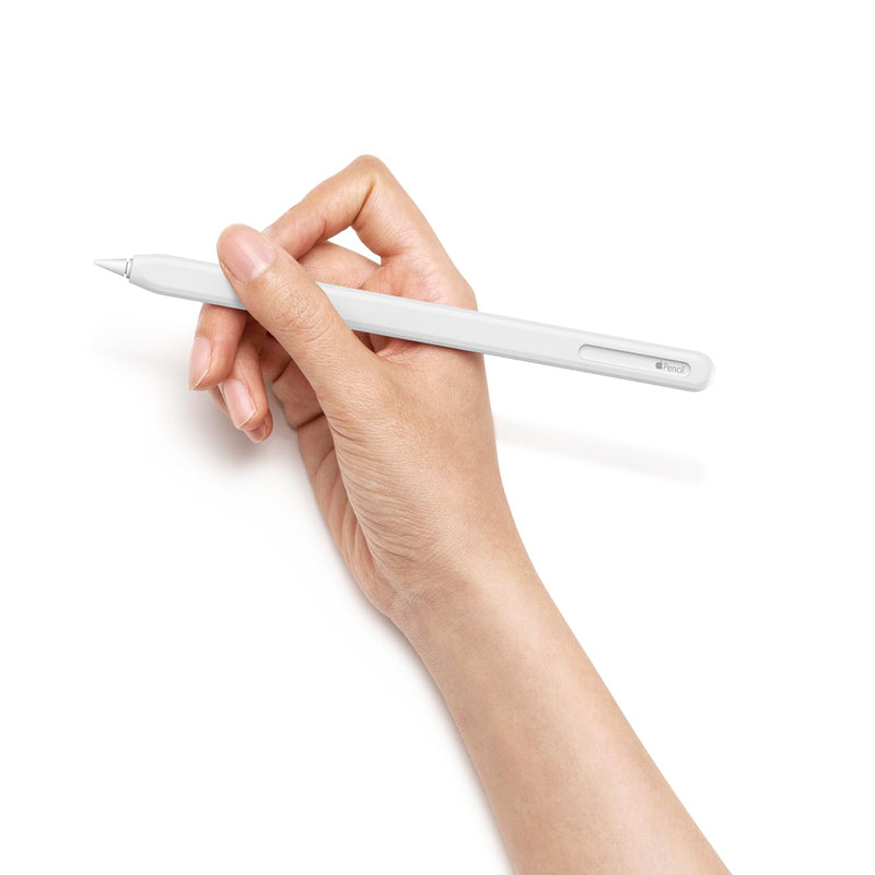 [Australia - AusPower] - UPPERCASE NimbleSleeve Premium Silicone Case Holder Protective Cover Sleeve for iPad Apple Pencil 2nd Generation Only (White) White 