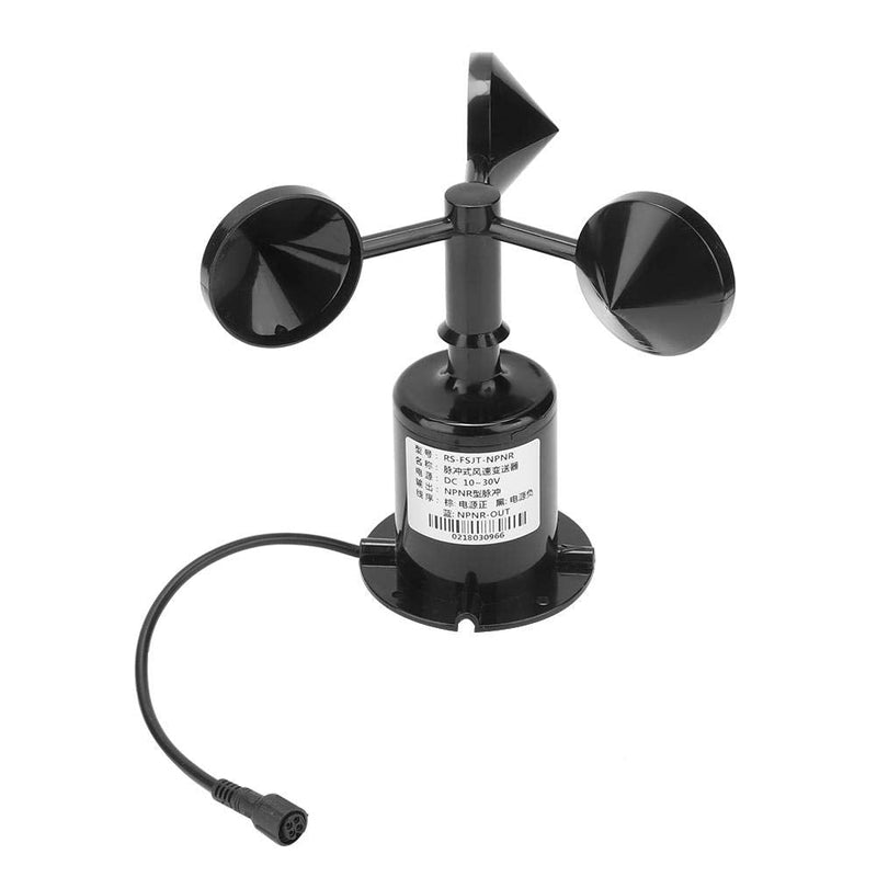 [Australia - AusPower] - Mumusuki 0-70 m/s Ambient Signal Output Pulse Type Carbon Wind Speed Sensor Anemometer Three Cups Transmitter Wind Speed Sensor Anemometer 