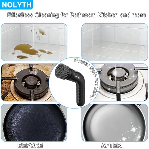 Electric Scrubber Cordless, Rechargeable Cleaning Brush for Bathroom
