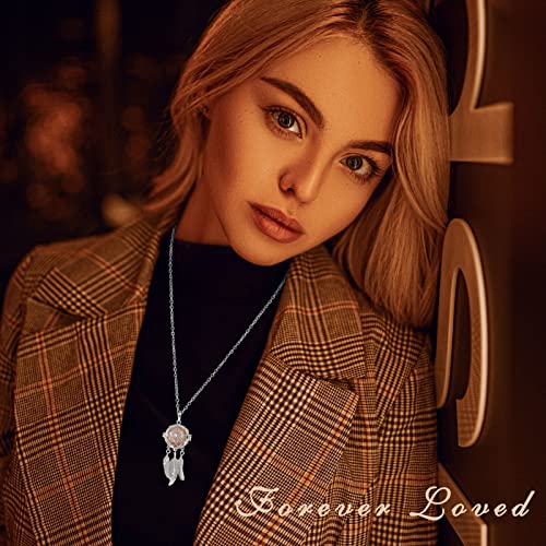 INFUSEU Unique Urn Necklaces for Ashes for Women, Cremation Jewelry for Human Pet Ashes, 24 Inch Chain Gold Plated Rose Gold