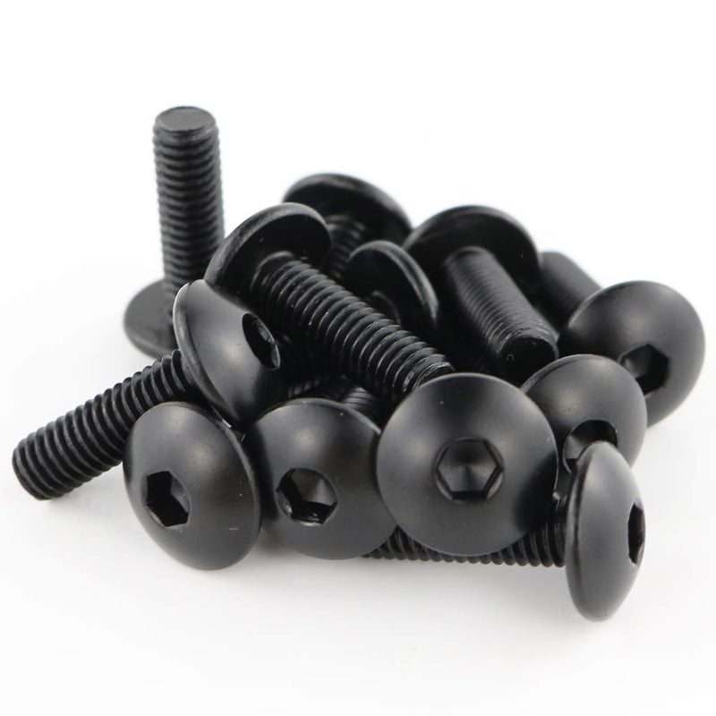 Xitomer Full Sets Fairing Bolts Kits, Fit for GSXR600 GSXR750 2006 2007 K6, Mounting Kits Washers/Nuts/Fastenings/Clips/Grommets (Matte Black)