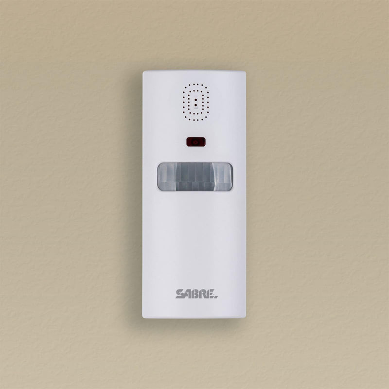 Sabre Home Security System with Remote, 125dB Alarm, Audible Up to 850 Feet (259 Meters), Wireless, Comes with 1 Motion Sensor Alarm, 2 Door or Window Alarms and 1 Remote Key Fob, Home and Away Modes