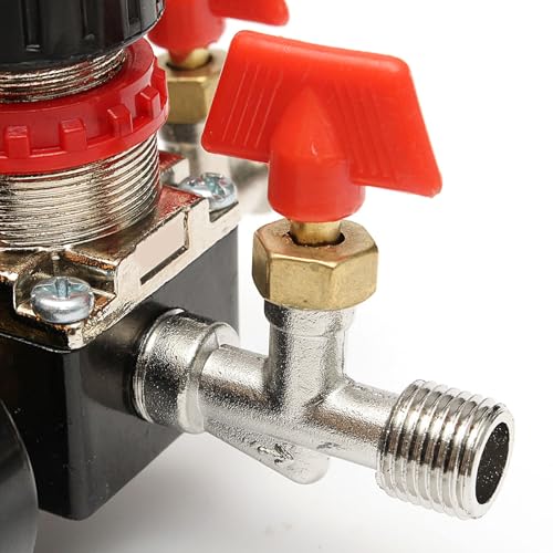 Air Compressor Accessory-5 Pcs Needle Valve 1/4in Float Ball Valve Structure Spare Parts for Air Compressor