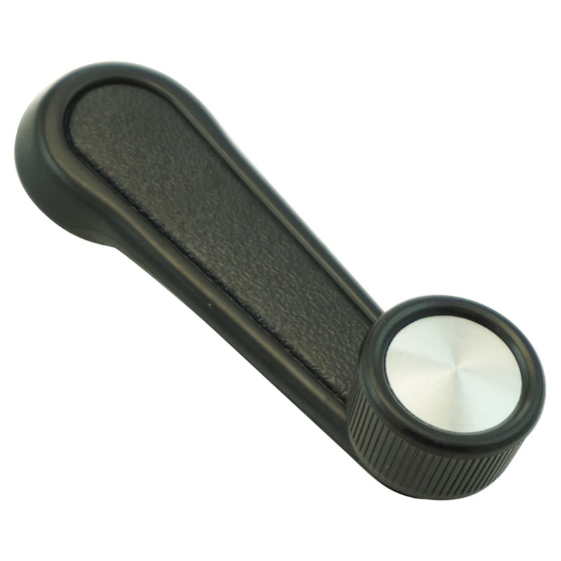 [Australia - AusPower] - TRQ Manual Window Crank Handle Black with Chrome Center LH & RH Pair Compatible with Toyota 