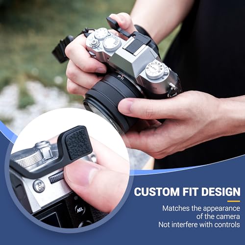 Soft Eyecup Eyepiece & Metal Thumb Grip Support for Fuji Fujifilm X-T50 XT50 Camera
