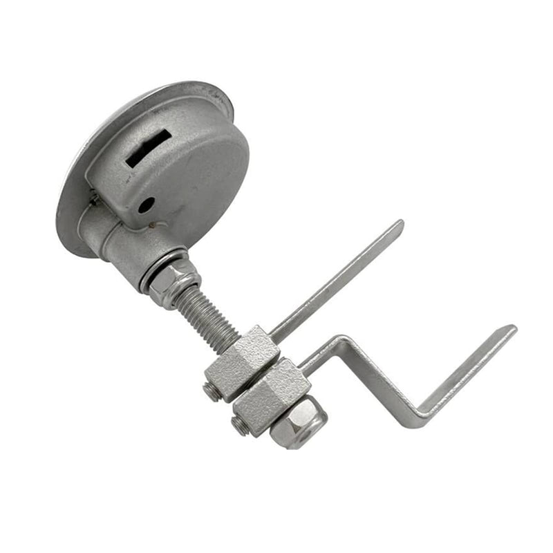 ISURE MARINE Grade 316 Stainless Steel Boat Floor Buckle Hatch Latch FlushTurning Lift Handle Lock Style with 2 Keys and Accessories Screws