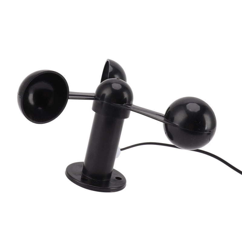 [Australia - AusPower] - Anemometer Sensor, Measures Wind Speeds, Includes 8M Waterproof Cable, Features 4cm Mounting Hole, Anti-Interference Design, 3 Cups Wind Speed Detector 