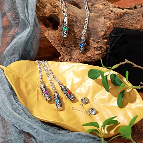 Hicarer 5 Pcs Urn Necklace for Ashes Cremation Jewelry with Fill Kit
