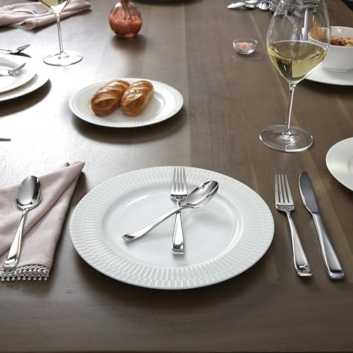 Oneida Moda Teaspoons Silverware Set for 4, Flatware Teaspoons, 4-Piece Set