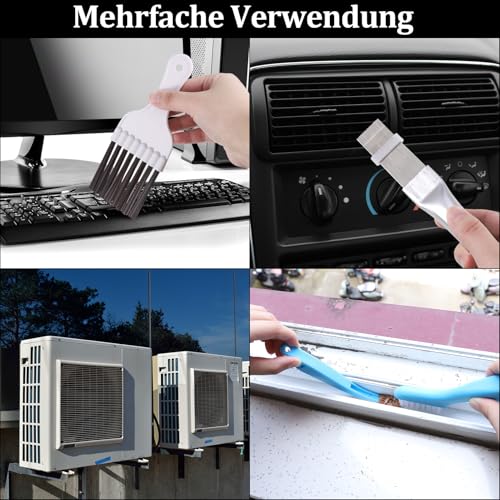 Dacitiery Pack of 3 Condenser Comb Dryer, Slat Comb Dryer, Air Conditioning Comb Condenser Cleaning Comb Air Conditioning Condenser Fin Comb Air Conditioning Fin Cleaner Coil Condenser | Klimaanlage Kamm Kondensator Reinigung Kamm Klimaanlage Kondensat...