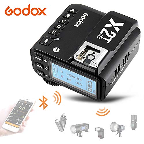 Godox X2T-S TTL Wireless Flash Trigger with Bluetooth Connection for Sony, 2.4G HSS 1/8000s,5 Separate Group Buttons &Quick Lock Hot-Shoe & LCD Display